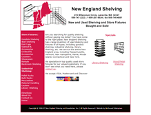 Tablet Screenshot of newenglandshelving.com